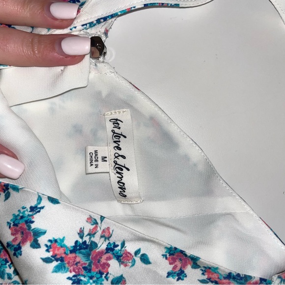 NWOT For Love and Lemons Taggart Mini Dress Puff Sleeve Open Back - Picture 12 of 14